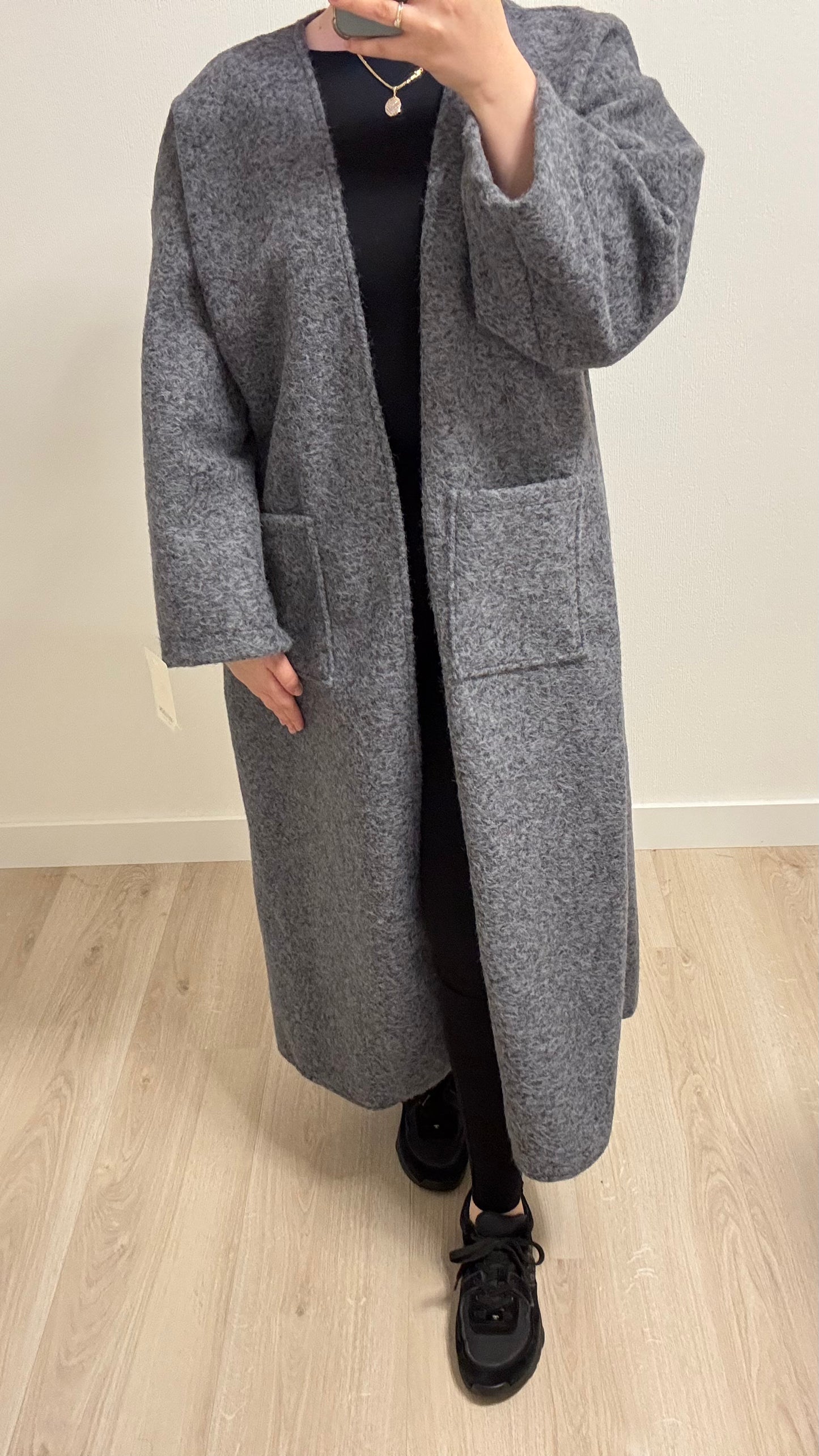 Sara mantel grijs
