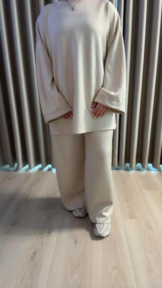 Basic oversized pak beige
