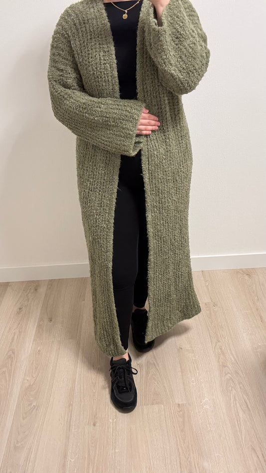 Tricot vest groen