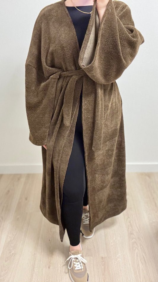 Oversized cardigan chocolate