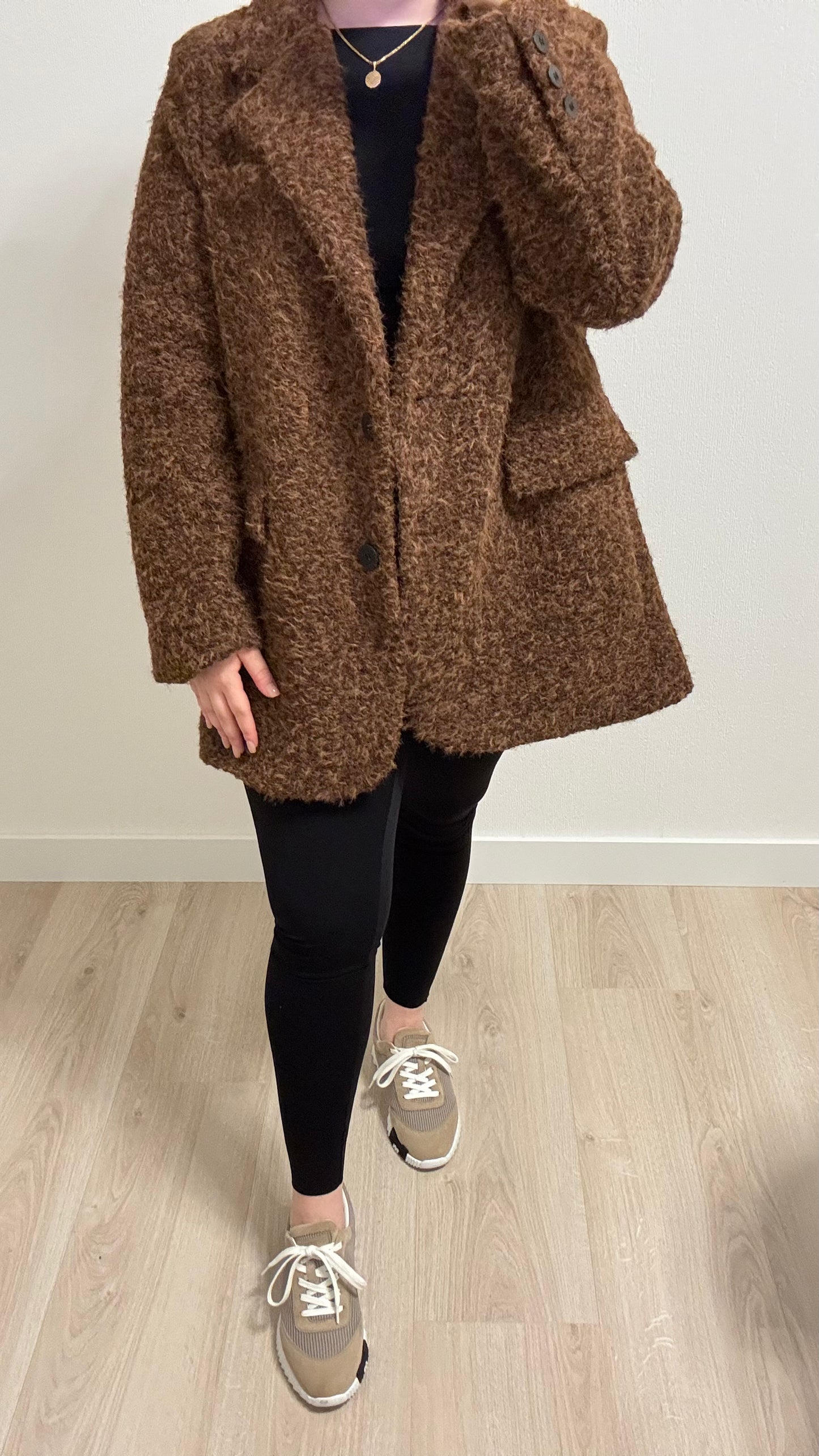Oversized blazer bruin