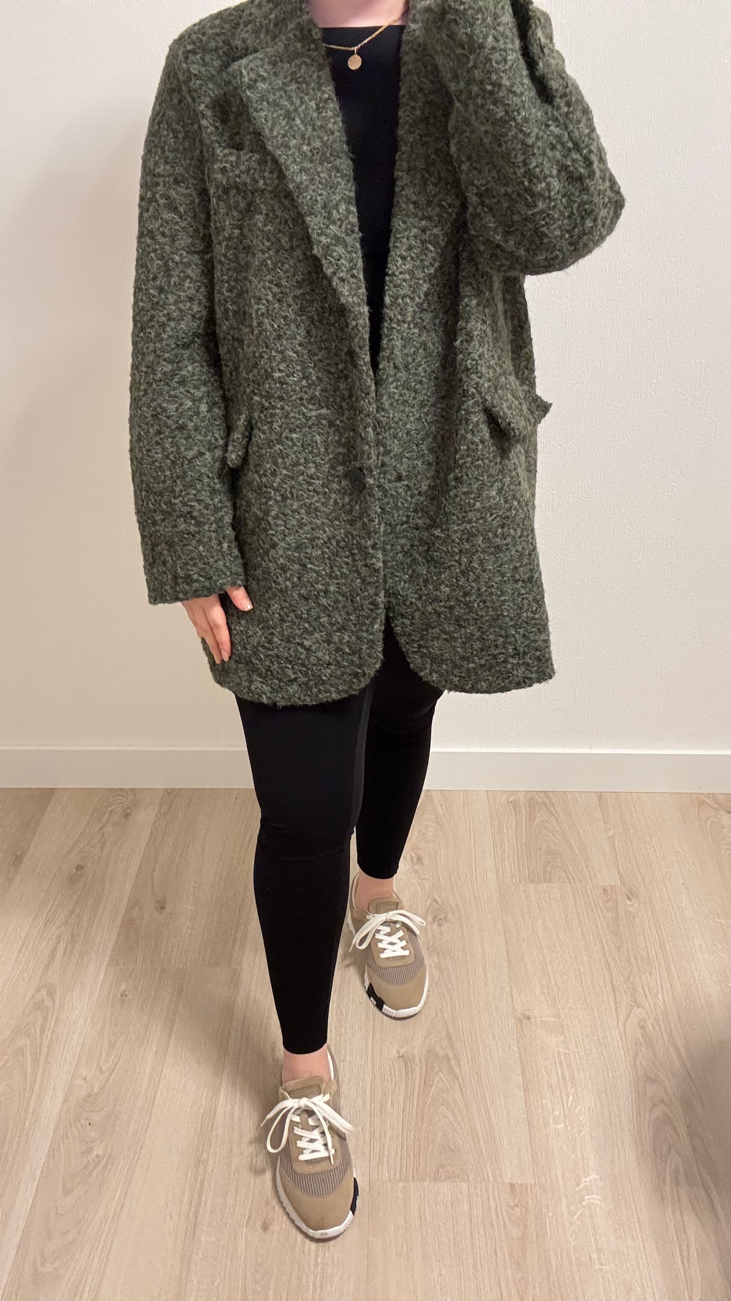 Oversized blazer groen