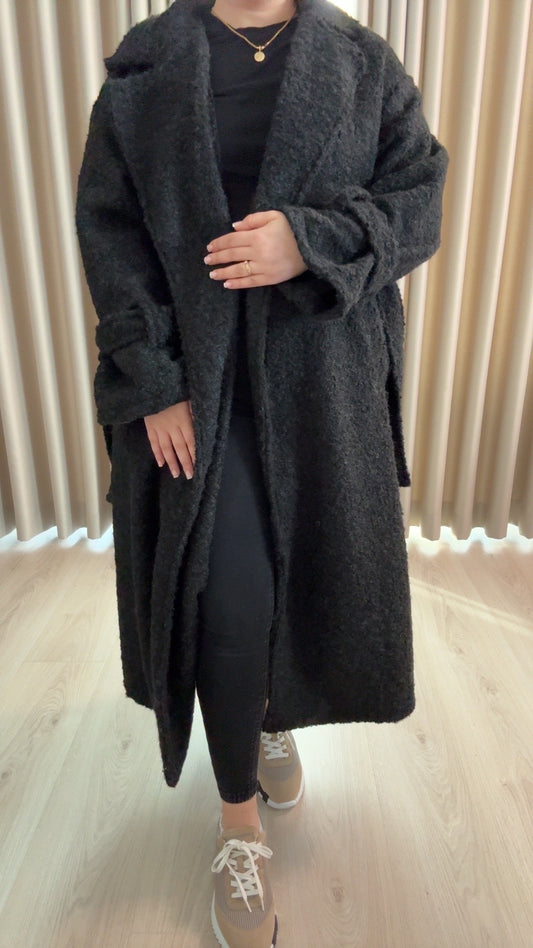 Yara coat zwart